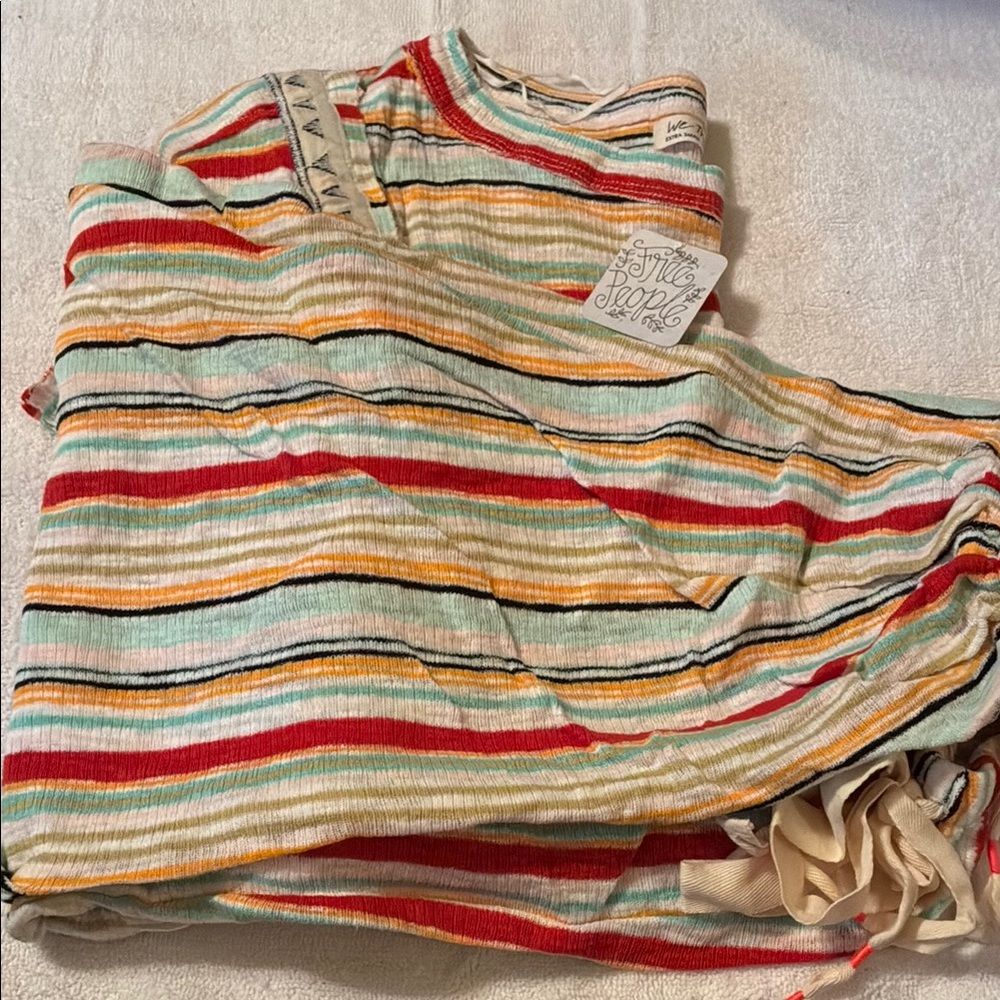We The Free Multicolor Striped Top